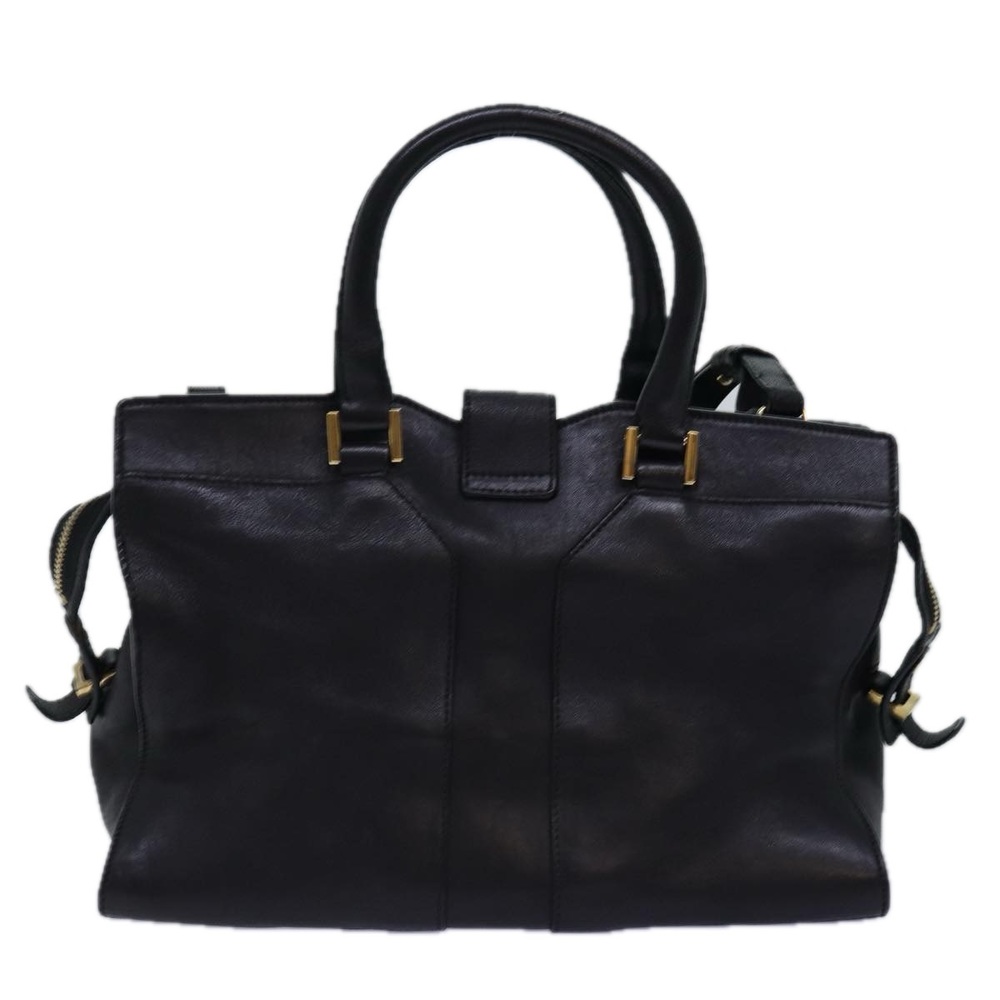 SAINT LAURENT Cavass Chic Mini Hand Bag Leather 2way Black 311222 Auth yk12857 - Picture 2 of 16